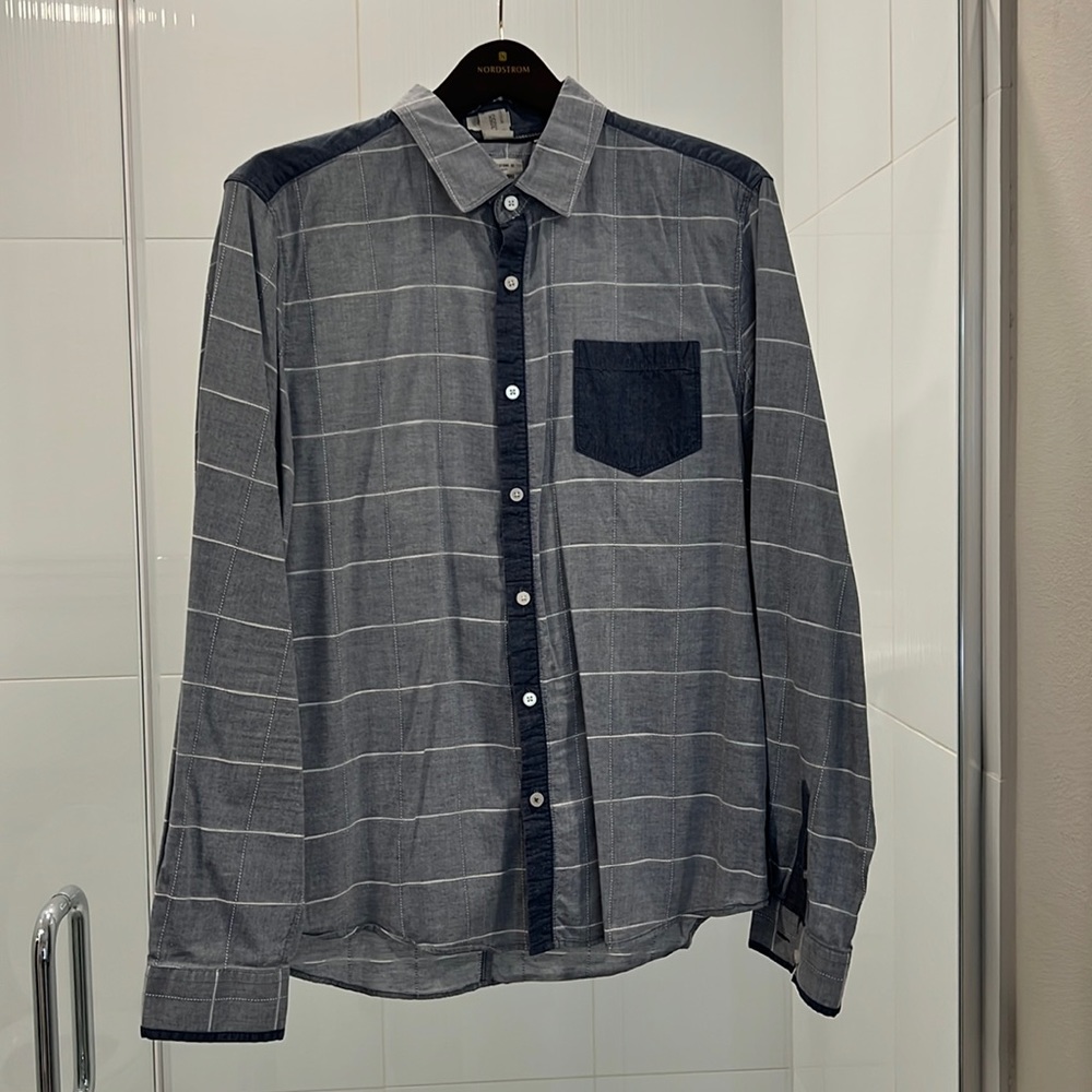 7 Diamonds Long Sleeve Button Down Shirt